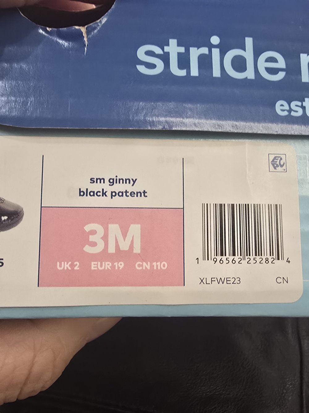 Stride Rite Black Patent Sm Ginny Girls Dress Shoes